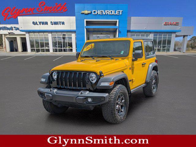 used 2021 Jeep Wrangler car, priced at $28,595