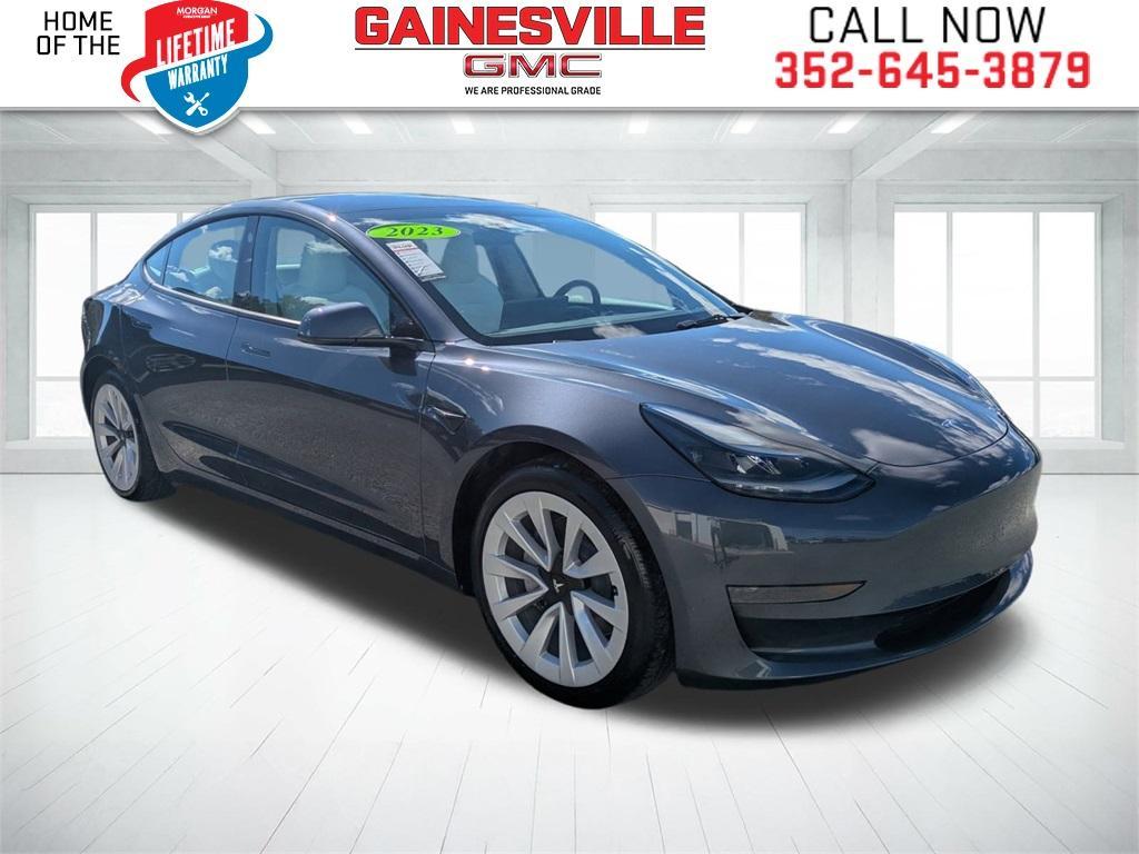 used 2023 Tesla Model 3 car, priced at $26,477