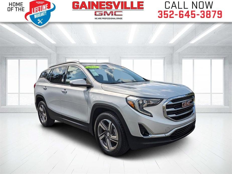 used 2021 GMC Terrain car, priced at $21,896