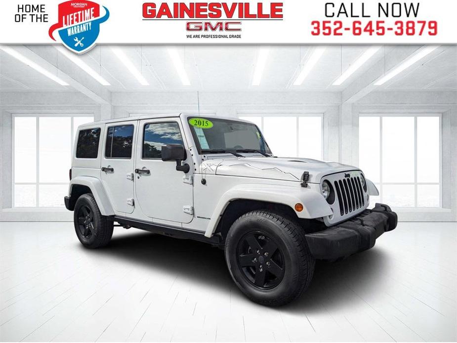 used 2015 Jeep Wrangler Unlimited car, priced at $19,487