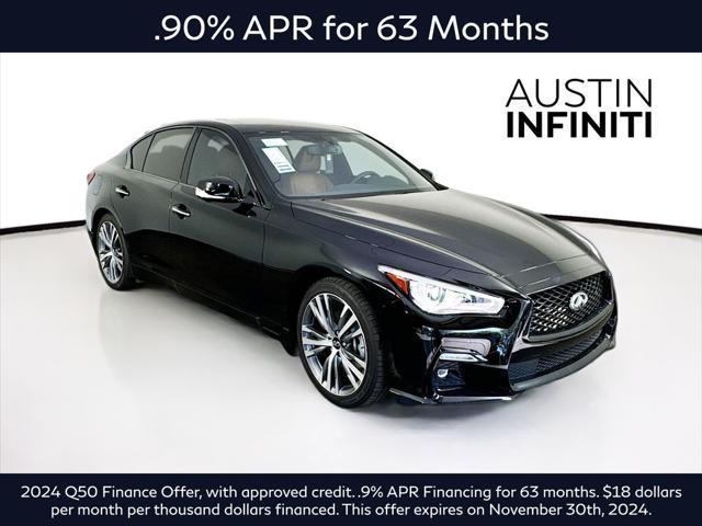 new 2024 INFINITI Q50 car, priced at $50,459