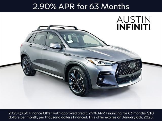 new 2025 INFINITI QX50 car, priced at $51,495