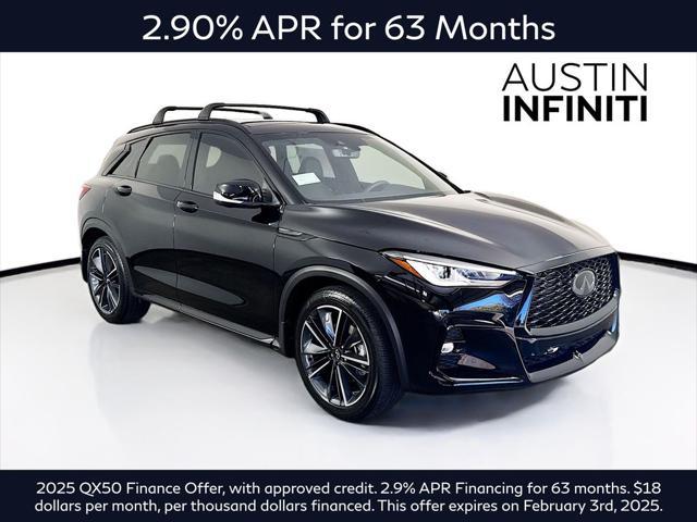 new 2025 INFINITI QX50 car, priced at $51,270