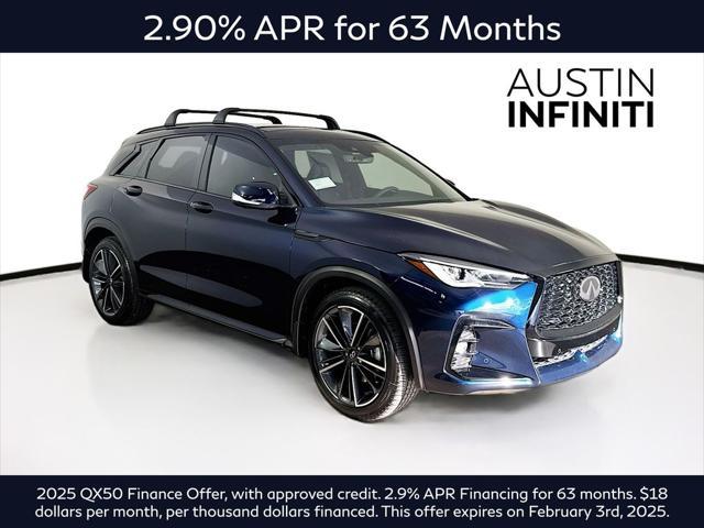 new 2025 INFINITI QX50 car, priced at $53,269