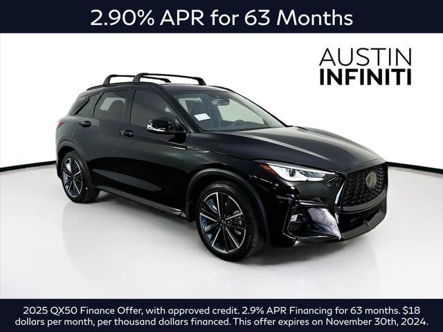 new 2025 INFINITI QX50 car, priced at $54,136