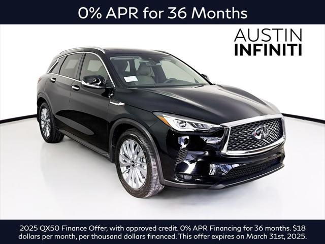 new 2025 INFINITI QX50 car, priced at $47,318