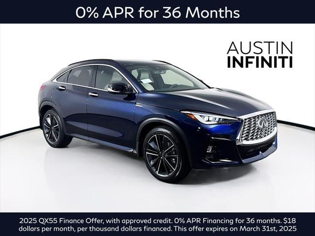 new 2025 INFINITI QX55 car, priced at $57,534