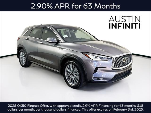 new 2025 INFINITI QX50 car, priced at $43,843