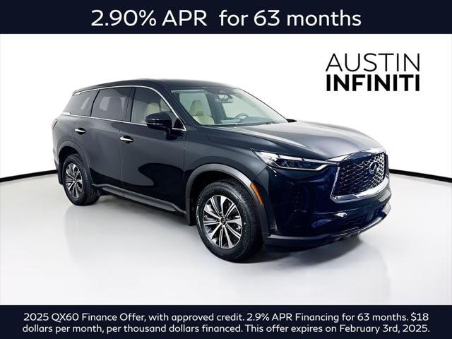 new 2025 INFINITI QX60 car, priced at $54,337