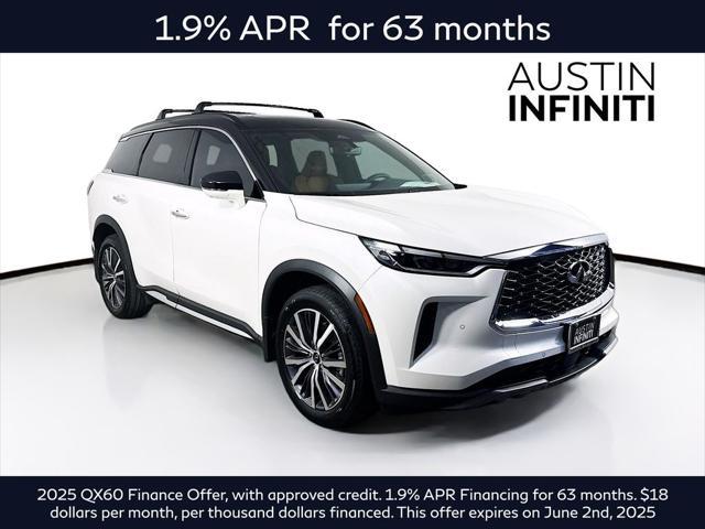 new 2025 INFINITI QX60 car, priced at $69,477