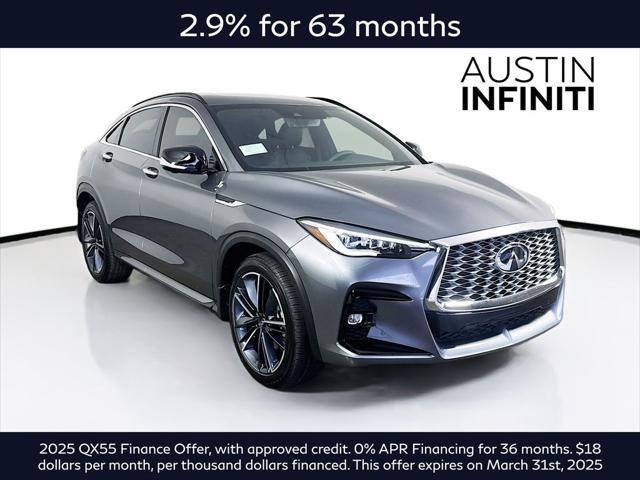 new 2025 INFINITI QX55 car, priced at $61,339