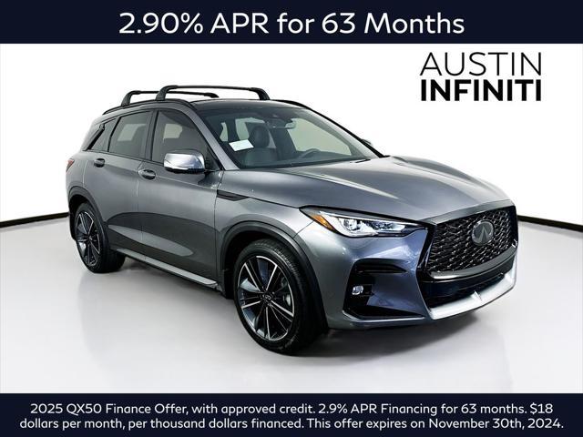 new 2025 INFINITI QX50 car, priced at $51,672