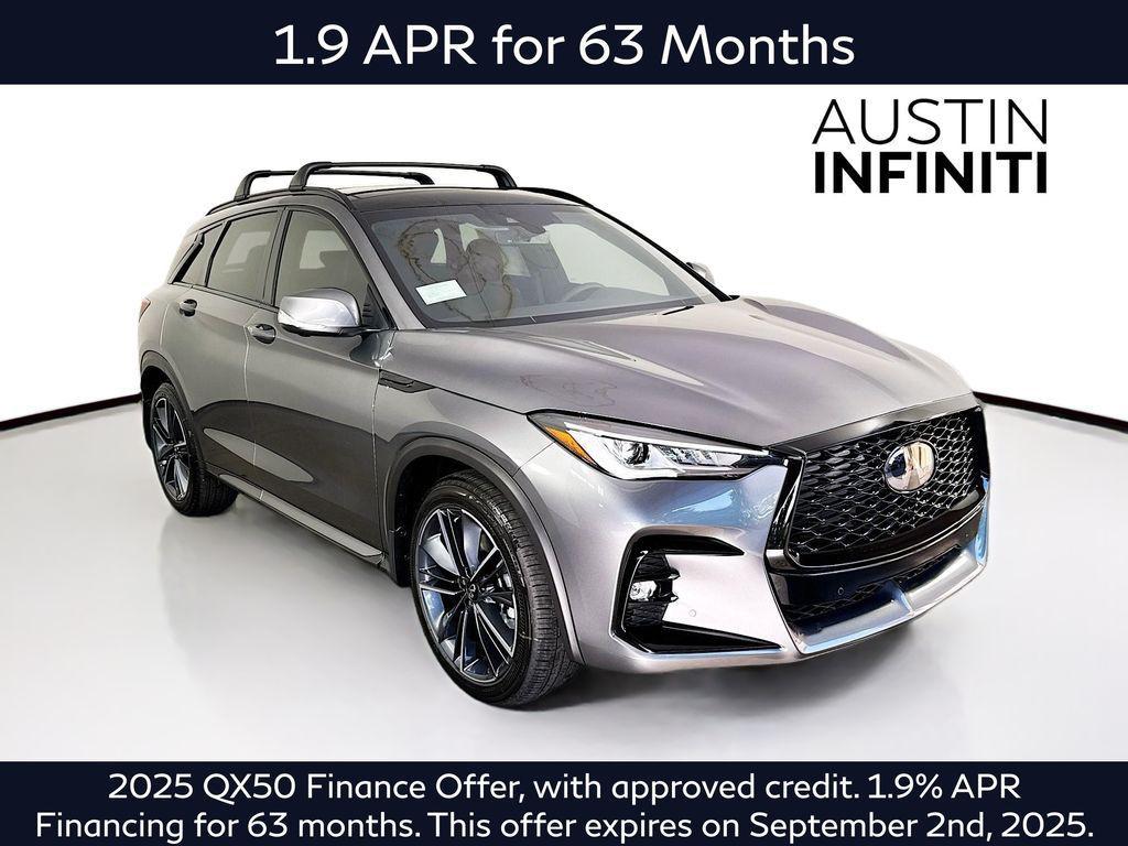 new 2025 INFINITI QX50 car, priced at $50,334