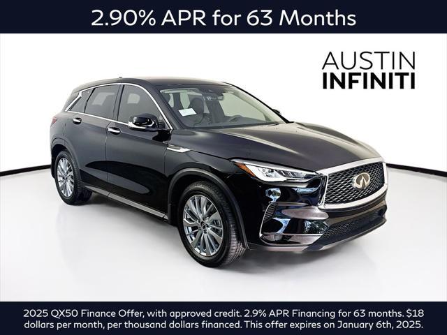 new 2025 INFINITI QX50 car, priced at $42,843