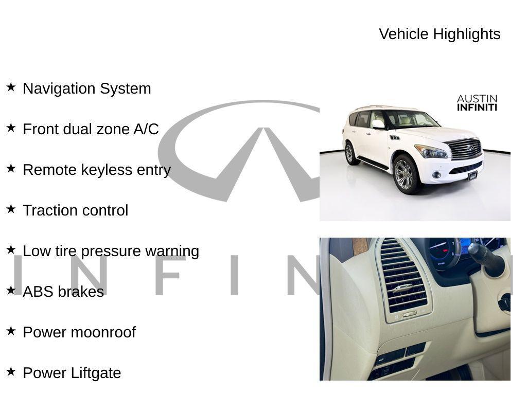 used 2014 INFINITI QX80 car, priced at $13,881