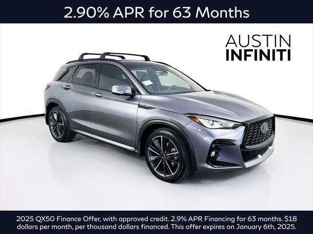 new 2025 INFINITI QX50 car, priced at $52,269