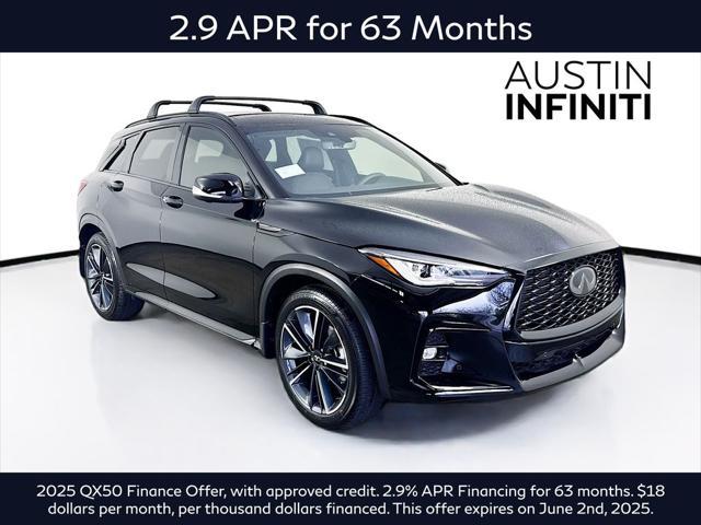 new 2025 INFINITI QX50 car, priced at $53,269