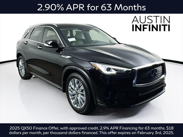 new 2025 INFINITI QX50 car, priced at $49,269