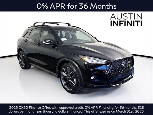 new 2025 INFINITI QX50 car, priced at $53,269