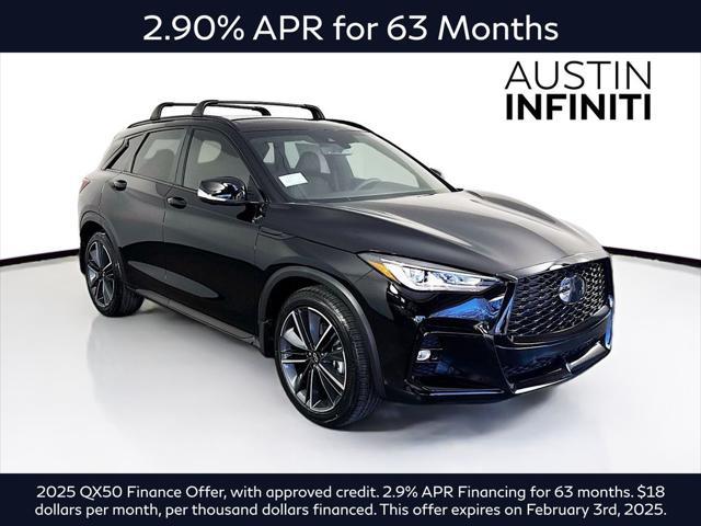 new 2025 INFINITI QX50 car, priced at $53,269