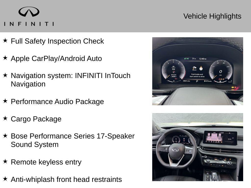 used 2023 INFINITI QX60 car, priced at $42,481
