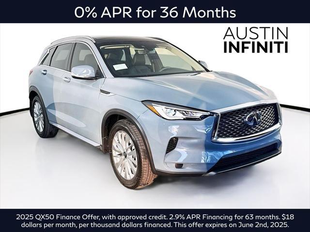 new 2025 INFINITI QX50 car, priced at $49,729