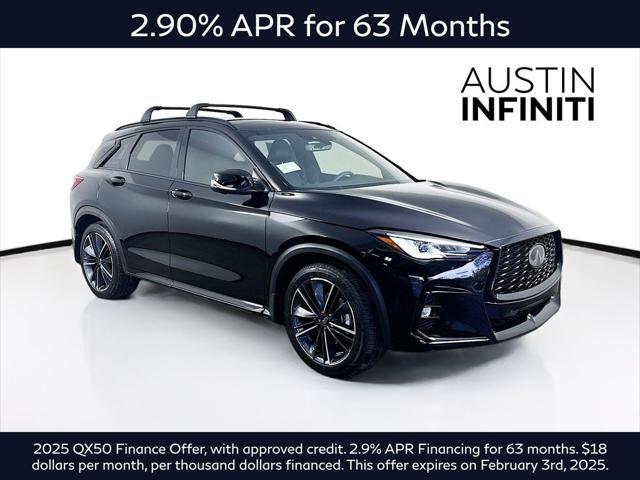 new 2025 INFINITI QX50 car, priced at $51,270