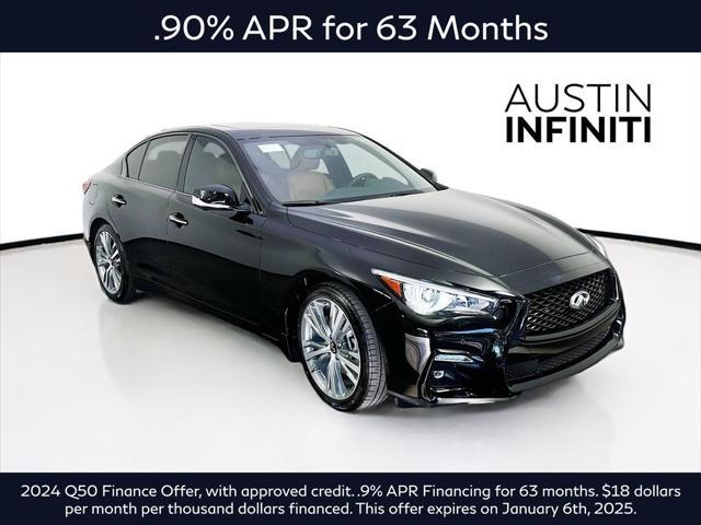 new 2024 INFINITI Q50 car, priced at $50,464