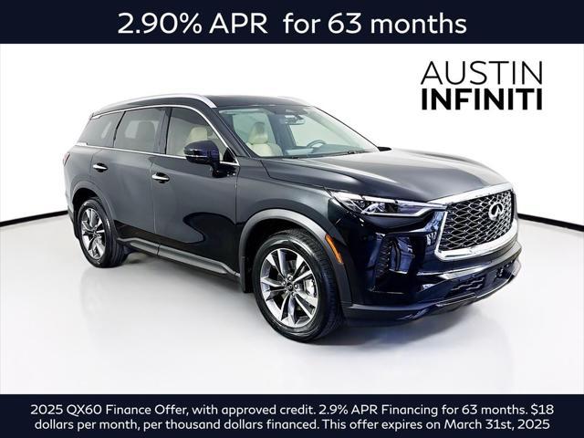 new 2025 INFINITI QX60 car, priced at $58,674