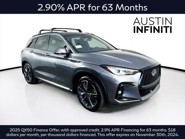 new 2025 INFINITI QX50 car, priced at $53,407