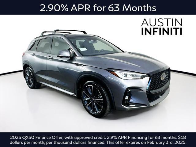 new 2025 INFINITI QX50 car, priced at $53,554