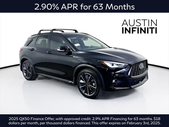 new 2025 INFINITI QX50 car, priced at $51,270