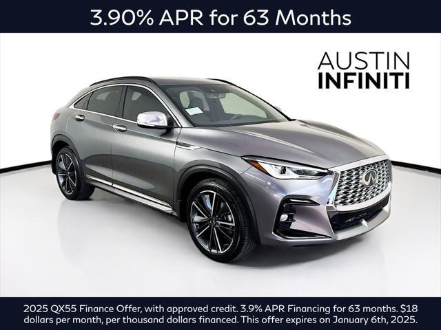 new 2025 INFINITI QX55 car, priced at $50,658