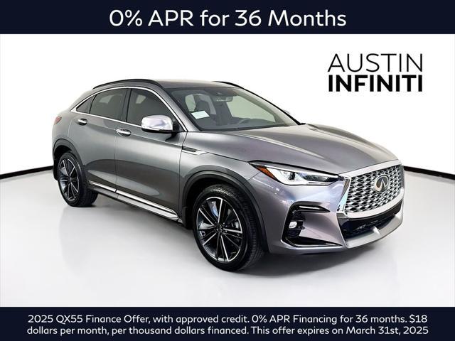 new 2025 INFINITI QX55 car, priced at $52,784