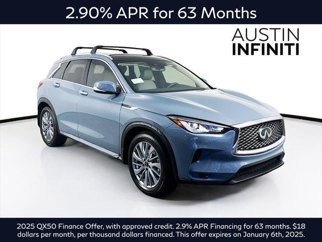 new 2025 INFINITI QX50 car, priced at $49,639