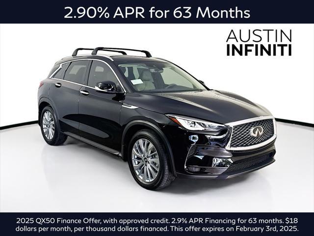 new 2025 INFINITI QX50 car, priced at $49,544