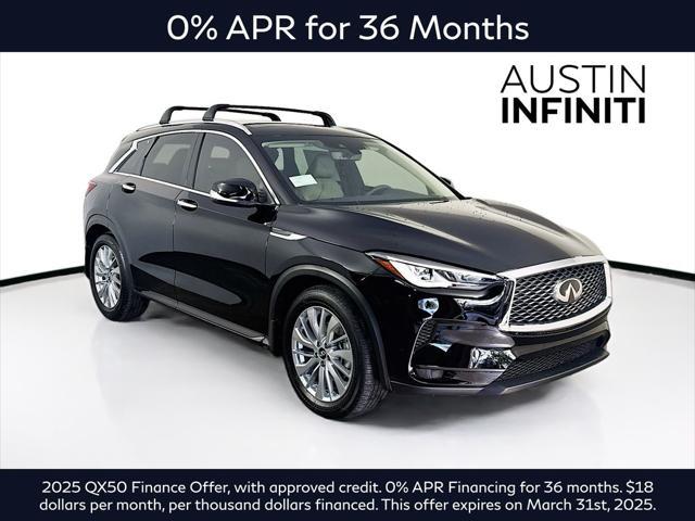 new 2025 INFINITI QX50 car, priced at $49,544