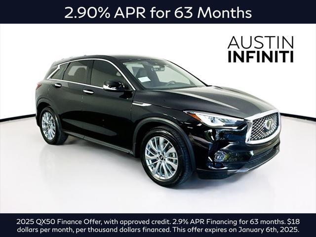 new 2025 INFINITI QX50 car, priced at $42,843