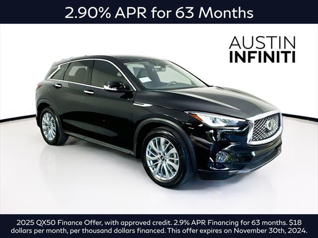 new 2025 INFINITI QX50 car, priced at $44,842