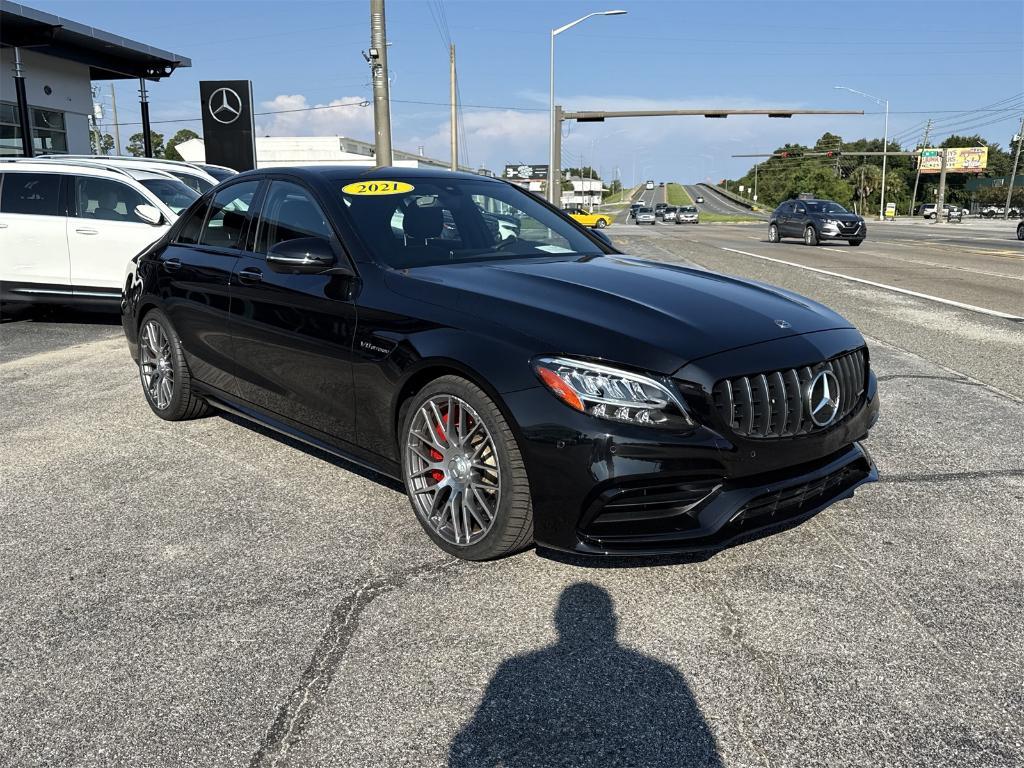 used 2021 Mercedes-Benz AMG C 63 car, priced at $66,500