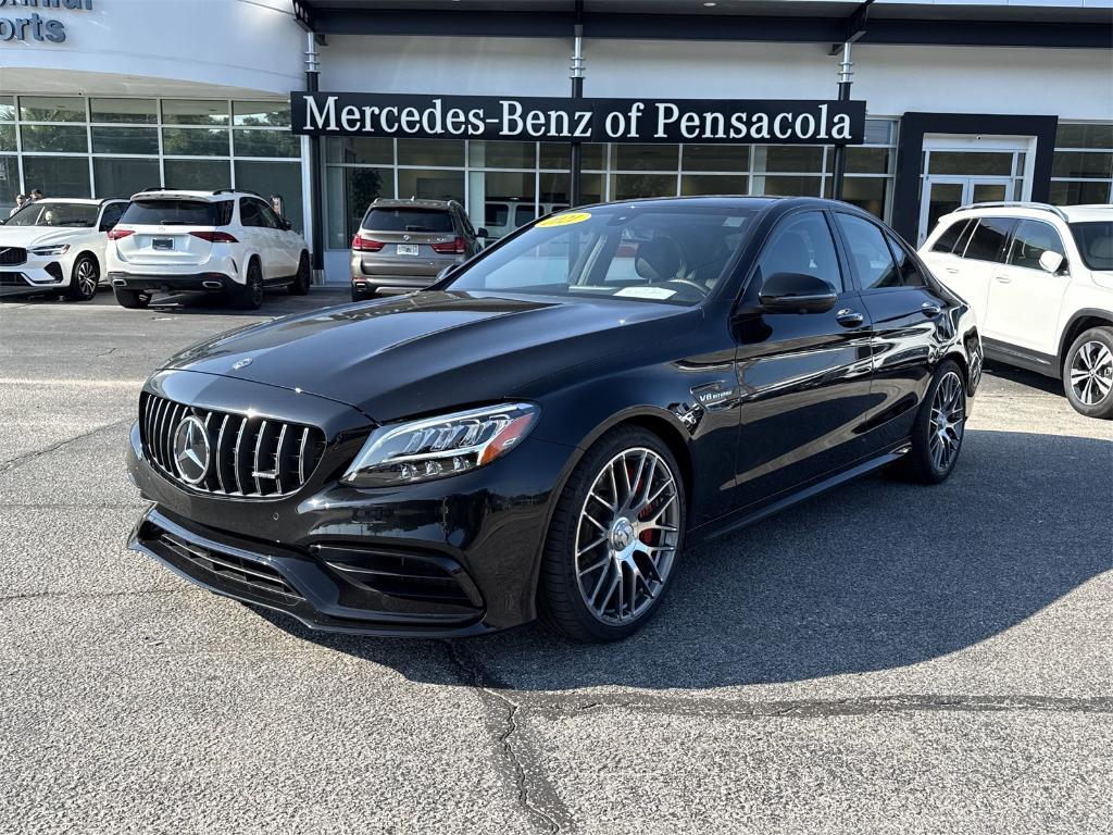 used 2021 Mercedes-Benz AMG C 63 car, priced at $66,500