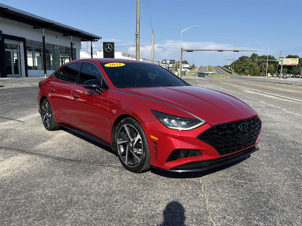 used 2021 Hyundai Sonata car, priced at $19,900