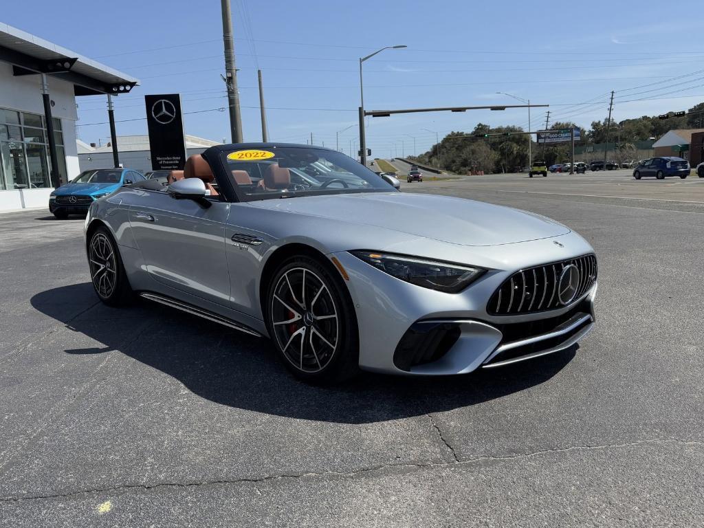 used 2022 Mercedes-Benz AMG SL 55 car, priced at $93,000
