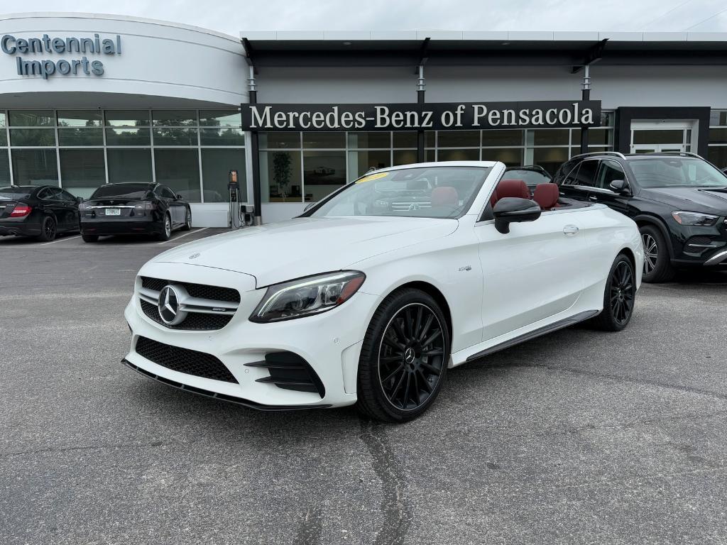 used 2021 Mercedes-Benz AMG C 43 car, priced at $51,998