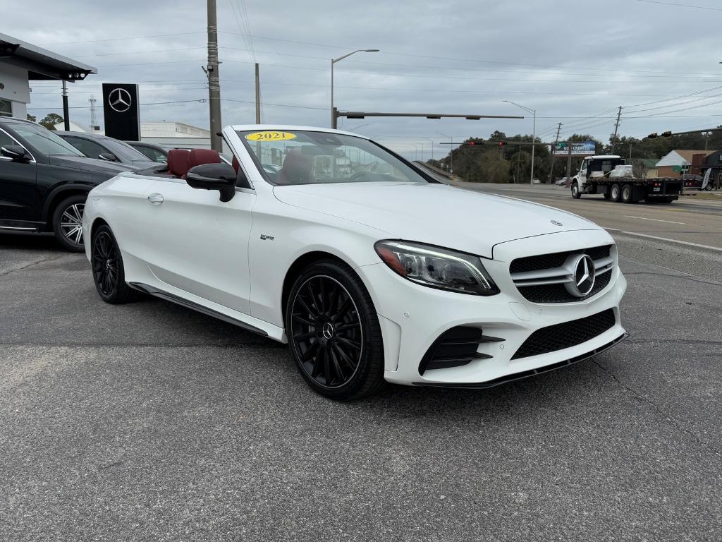 used 2021 Mercedes-Benz AMG C 43 car, priced at $51,998