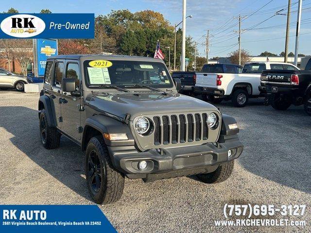 used 2021 Jeep Wrangler Unlimited car, priced at $28,458