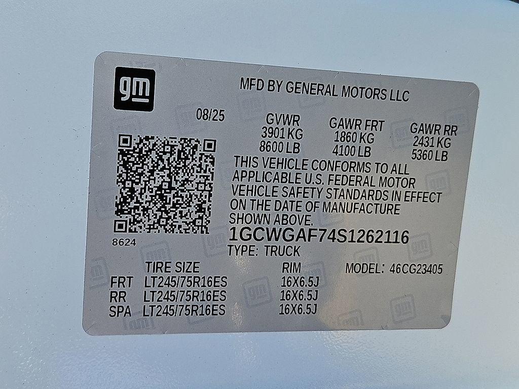 new 2025 Chevrolet Express 2500 car, priced at $47,995