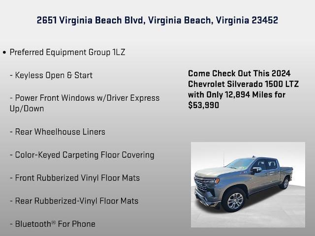 used 2024 Chevrolet Silverado 1500 car, priced at $53,990
