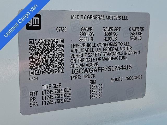 new 2025 Chevrolet Express 2500 car, priced at $49,000