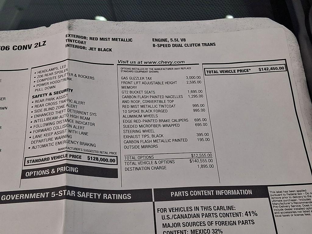 new 2025 Chevrolet Corvette car